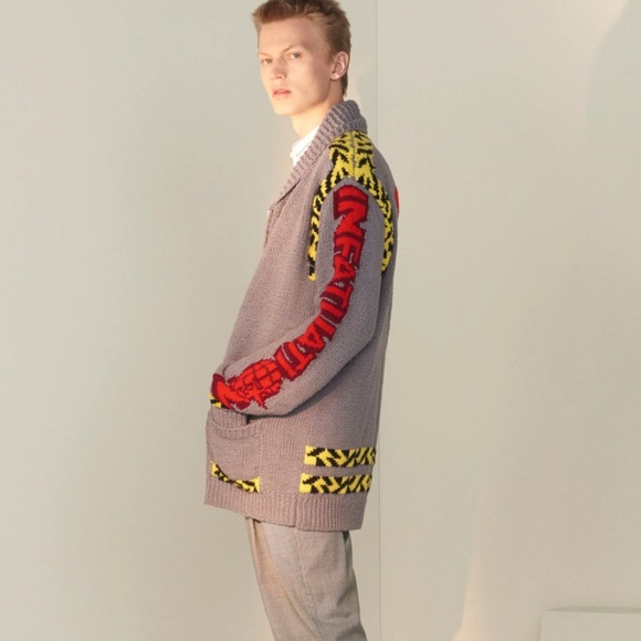 Stella McCartney Other - Stella McCartney Gray Sunset Zip Infatuation cardigan Sweater size M